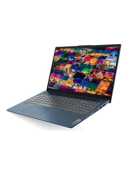 IdeaPad 5 Laptop with 15.6 inch Core i5-1135G7 8 GB ram 512 GB SSD 4 GB Intel Xe Graphics Windows 11 English/Arabic Abyss Blue view 1