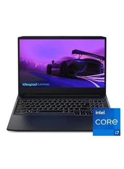 Laptop Ideapad-Gaming-3-15Imh05 15.6 Inch FHD Intel Core i7 10750H 16GB RAM 1TB HHD + 256GB SSD 4GB Nvidia Geforce Gtx 1650 Ti DDR6 DosOnyx English/Arabic Black view 1
