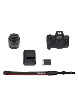 EOS M50 Mark II Mirrorless Digital Camera With 15-45mm Lens Black view 7