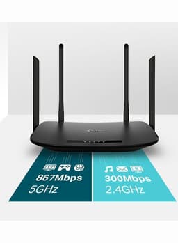Archer VR300 AC1200 Wireless VDSL/ADSL Modem Router Black view 3