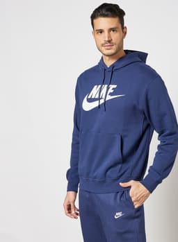 Sportswear Club Graphic Hoodie Blue view 1