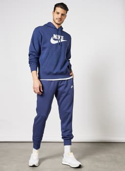 Sportswear Club Graphic Hoodie Blue view 4